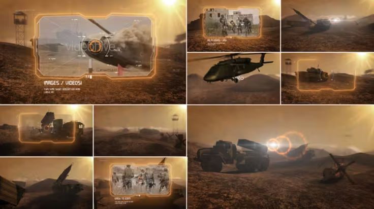 Videohive Desert War slideshow