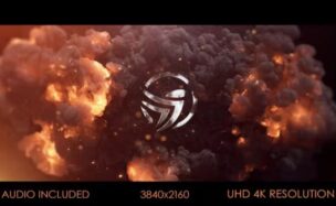 Videohive Fire Explosion Logo Reveal