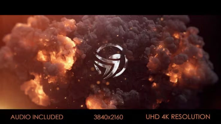 Videohive Fire Explosion Logo Reveal
