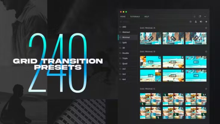 Videohive Grid Transitions for Premiere Pro 48865562
