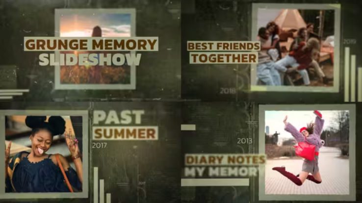 Videohive Grunge Memory Slideshow