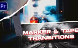 Download Marker & Tape Transitions VOL. 2 | Premiere Pro – Videohive