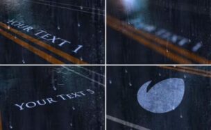 Videohive Rainy Title and Logo Opener