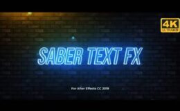 Videohive Saber - Text Effects