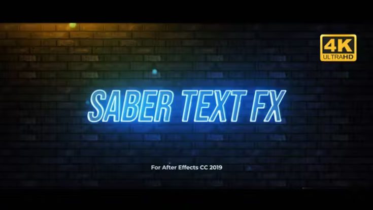Videohive Saber – Text Effects