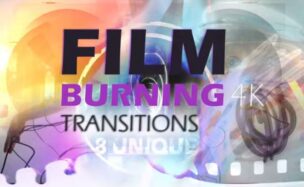 Videohive Film Burning Transitions 4K