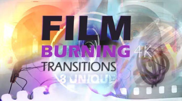 Videohive Film Burning Transitions 4K