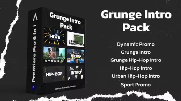 Videohive Grunge Intro Pack Premiere Pro