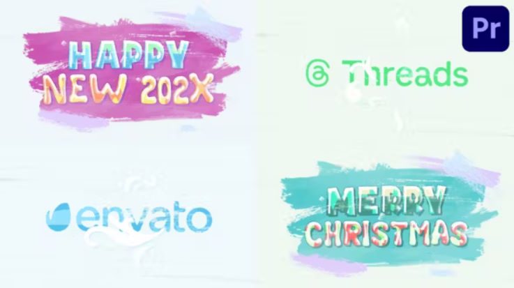 Videohive Happy New Year Logo for Premiere Pro