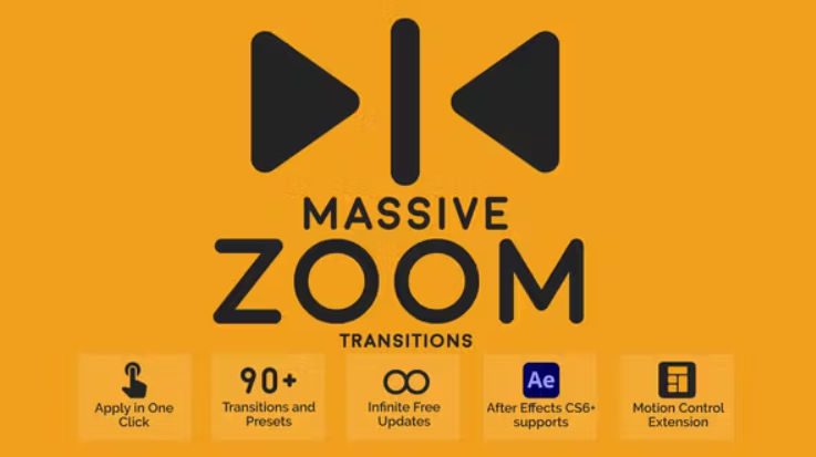 Videohive Massive Zoom Transitions for After Effects