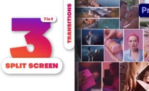 Videohive Multiscreen Transitions – 3 Split Screen – Vol. 01
