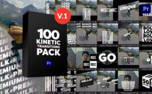 Videohive Kinetic Transitions Pack for Premiere Pro