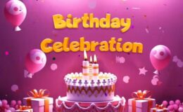 Videohive Beautiful 3D Birthday Party Invitation Slideshow