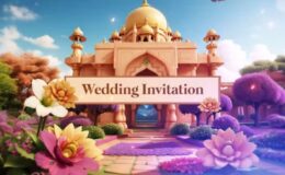 Videohive Indian 3D Character Design Wedding Invitation Slideshow