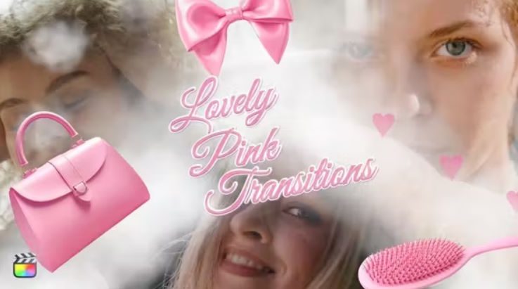 Videohive Lovely Pink Transitions