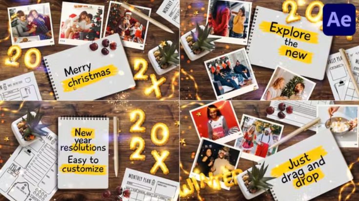 Videohive New Year Resolutions for After Effects