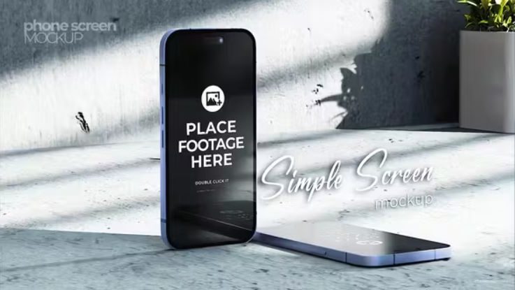 Videohive Phone Screen Mockup Premiere Pro