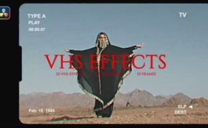Videohive VHS Effects DaVinci Resolve