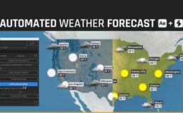 Videohive Automated WEATHER Forecast - Script and Template for After Effects