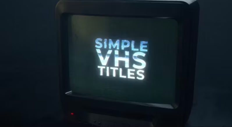 Motion Array Simple VHS Titles & Logo