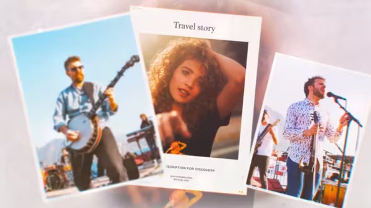 Videohive 4K Travel Photo Frames Slideshow