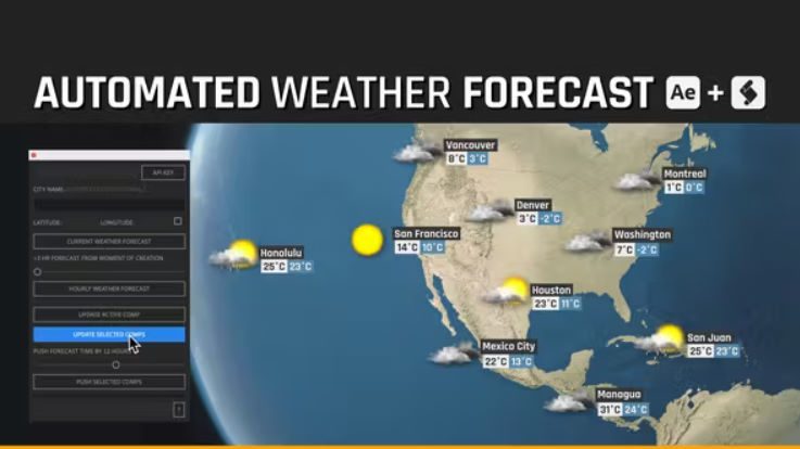 Videohive Automated WEATHER Forecast – WORLD Weather