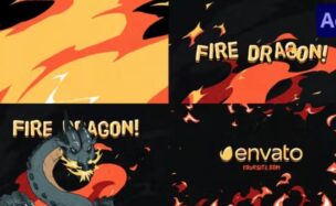 Videohive Fire Dragon Logo for After Effects 50253264