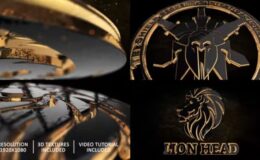 Videohive Gold Black And Shine Logo Reveal
