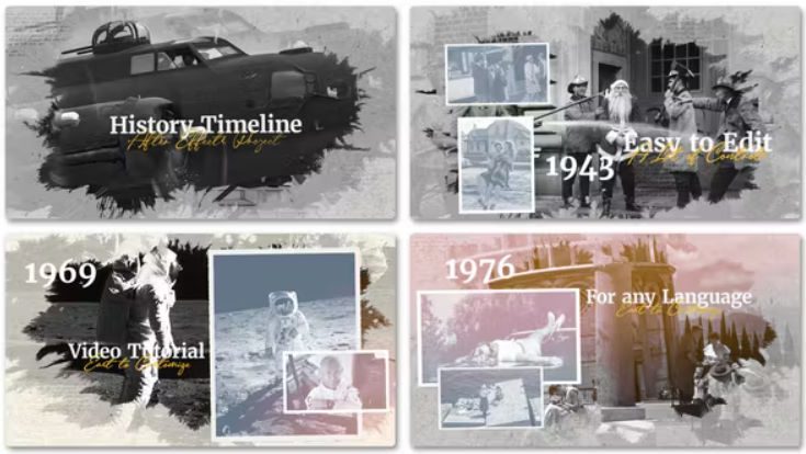 Videohive History Timeline Slideshow 50319904