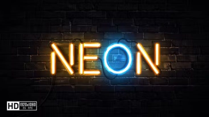 Videohive Neon Tube Logo Reveal