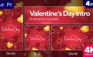 Videohive Valentine’s Day Intro || Love Story Intro (MOGRT)
