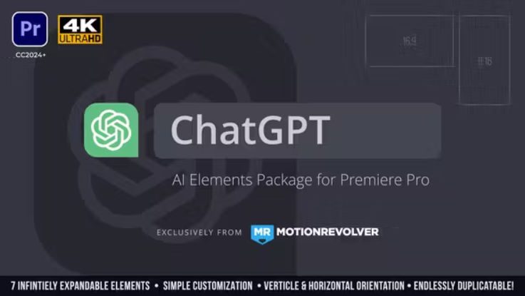 Videohive Chat GPT AI Elements | MOGRT for Premiere Pro