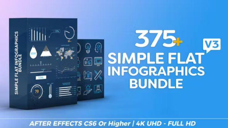 Download Simple Flat Infographics Bundle Videohive