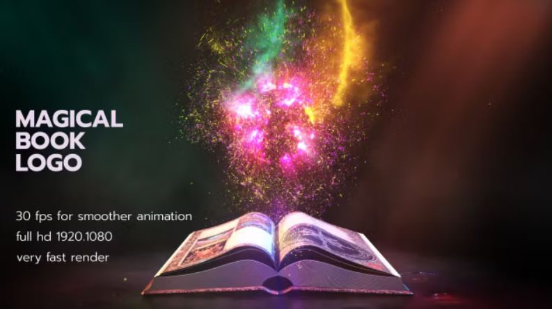 Motion Array Magical Book Logo
