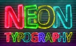 Motion Array Neon Typography