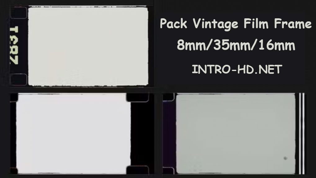 Vintage Film Frame Overlays Template for Premiere Pro 