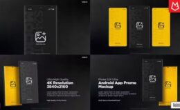 Videohive Android App Promo Mockup | S24 Ultra Matte Black