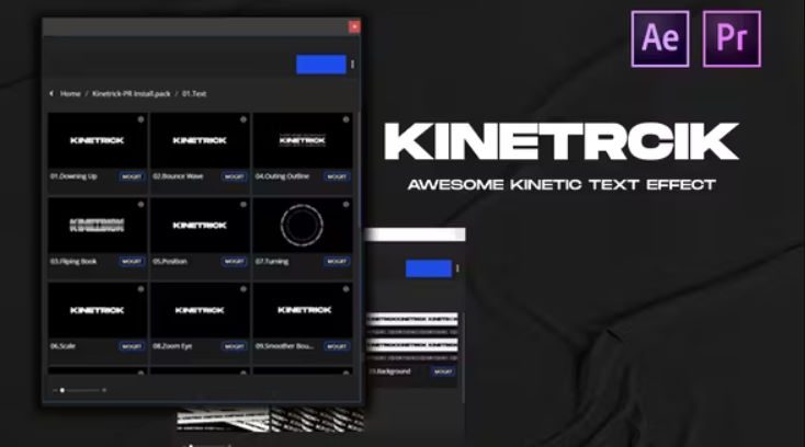 Videohive Kinetrick Text Effect