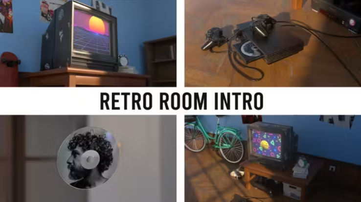 Videohive Retro Room Intro