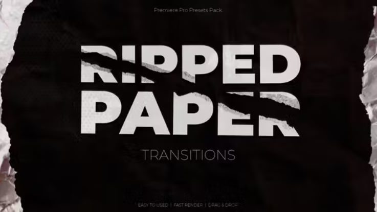 Videohive Ripped Paper Transitions for Premiere Pro