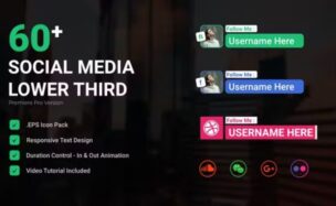 Videohive Social Media Lower third | Premiere Pro