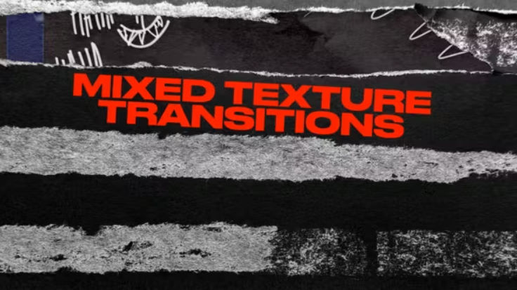 Videohive Mixed Texture Transitions