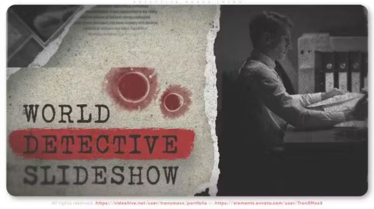 Videohive Detective Paper Intro