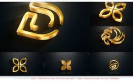 Videohive Elegant Golden Logo Reveal