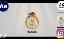 Videohive Gold Logo Opener + Royalty Free Music
