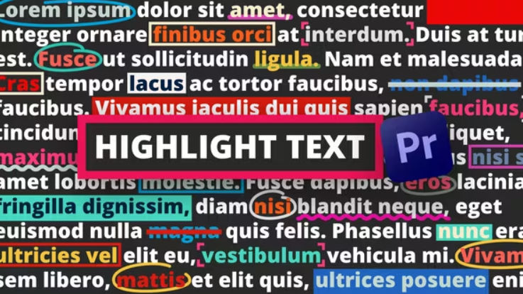Videohive Highlight Text | Premiere Pro