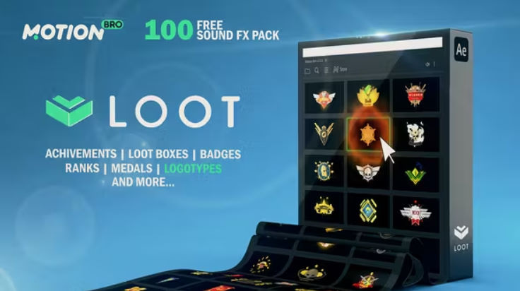 Videohive LOOT | 1500+ Elements | Logo, Achivements, Badges, Awards, Medals