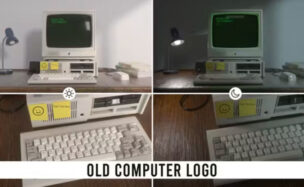 Videohive Old Computer Logo