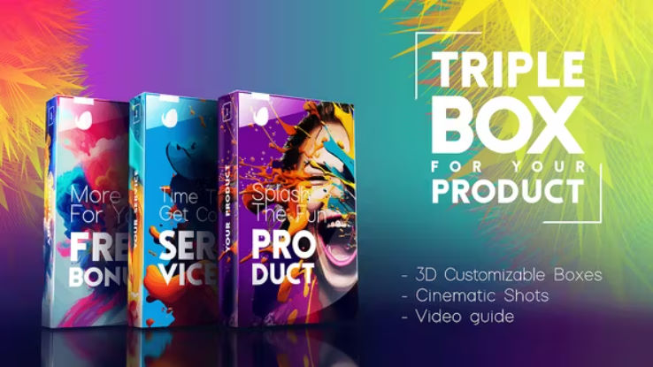Videohive Triple Box Set for Your Digital Product