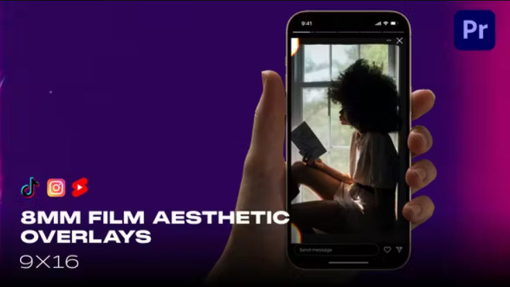 Videohive 8mm Film Aesthetic || Reels, TikTok, YouTube Shorts Overlays